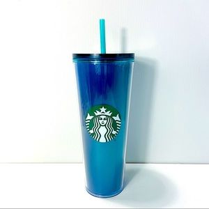 Starbucks Venti Iridescent Blue Aqua Tumbler 2021